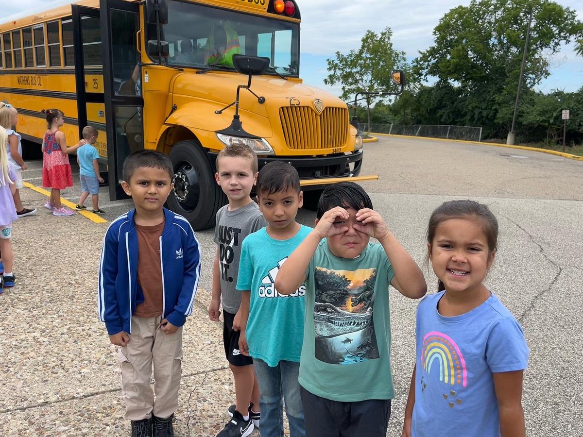 Bus rides and playing with new friends - we had a great kindergarten orientation!  Can’t wait to start school!
@McClellan_WJHSD #WErTJK