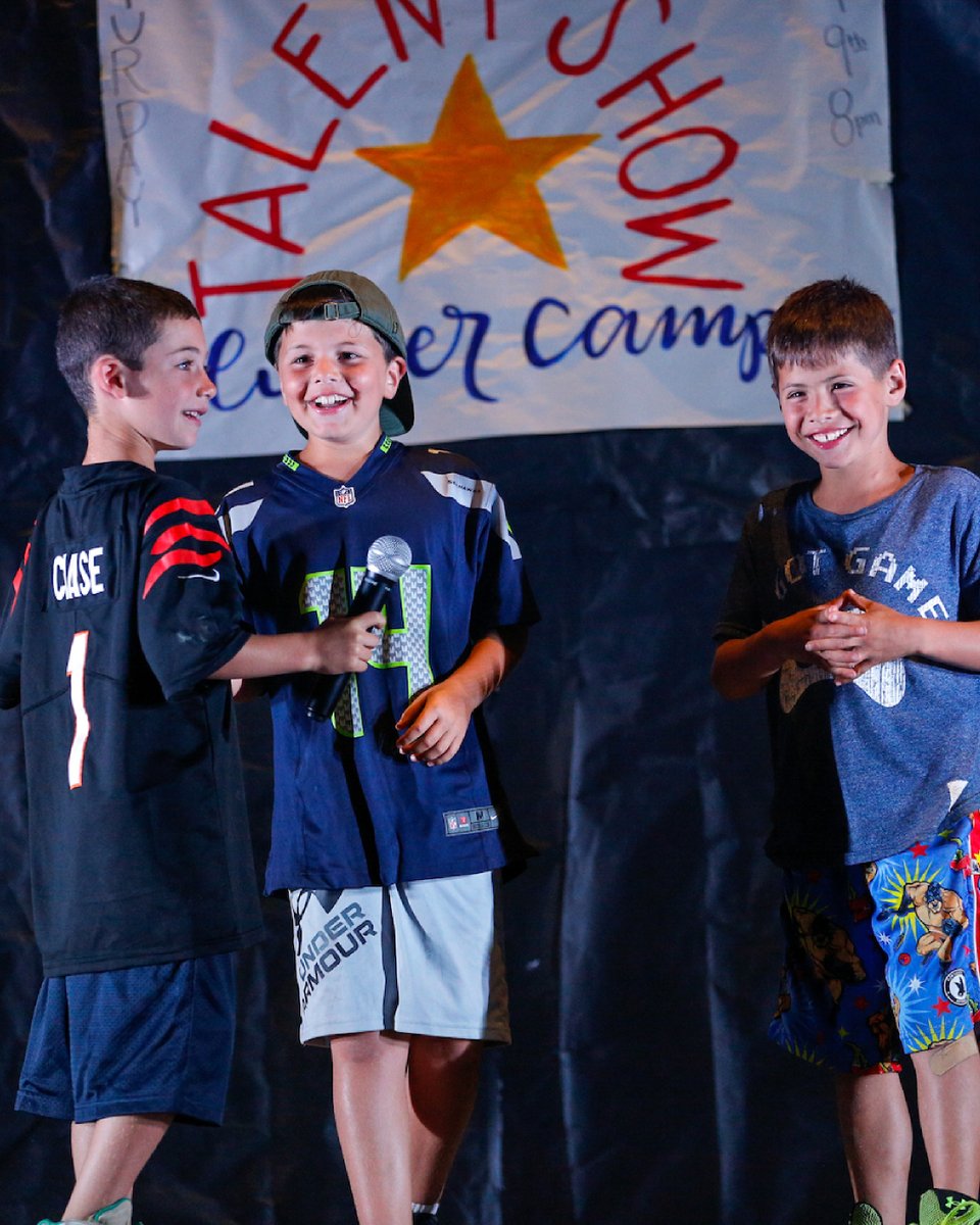 trailsendcamp's tweet photo. One of the coolest things about summer camp is watching a camper step on to the TEC stage for the first time. It's the perfect place to try something new and step out of your comfort zone in a place where you know you're going to get supported and cheered on by your camp family. https://t.co/TZRPovO5mF