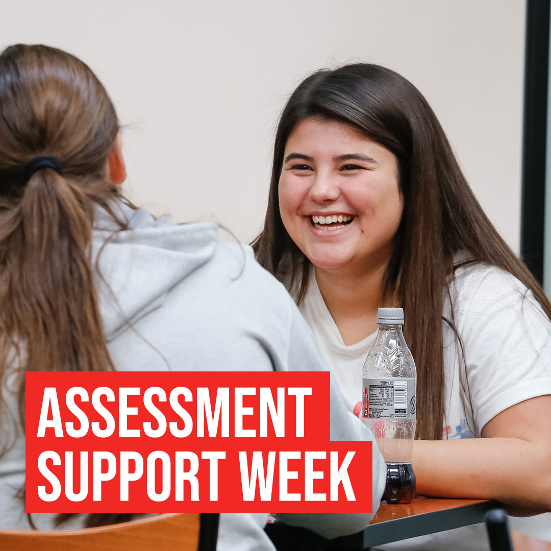 In the middle of a reassessment or deferral?

In addition to the help and support already on offer from your department and PAT, next week we're running an Assessment Support Week to give you access to even more support.

More info: ow.ly/LosO50KiLoF