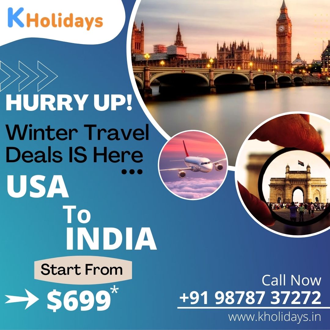 Millions of #passengers #travel between USA and India, also demands excellent service.
Call: +91 98787 37272
Visit: kholidays.in
 #flightstoindia #indiaflights #flightdeals #flighttickets #indiatickets #flightdealindia #airtickets #usatoindia #USAtoIndiaFlights #usato