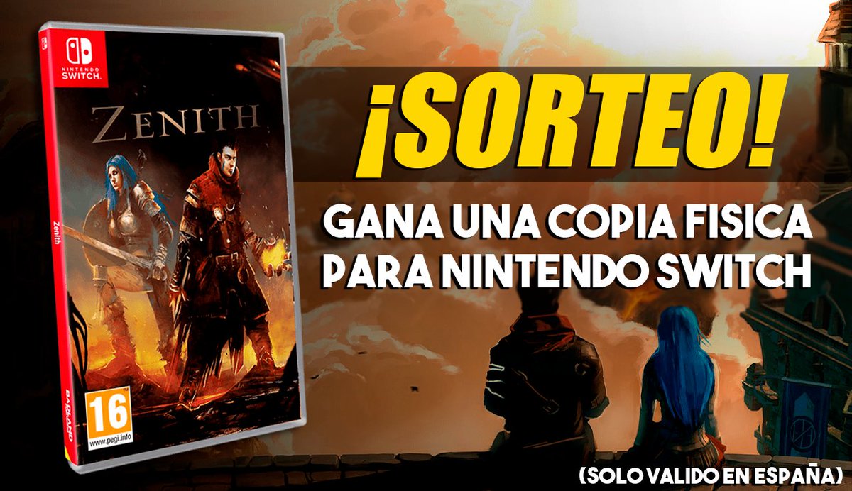 BehindTGames's tweet photo. 💥MEGA SORTEO de una COPIA FÍSICA junto a @SelectaPlay de ZENITH para NINTENDO SWITCH (a la venta el día 19).

🔥Es muy fácil participar, ¡solo 3 pasos!:

1. Sigue a @BehindTGames 
2. Sigue a @SelectaPlay
3. RT y MENCIONA un AMIGO.

📎Termina el 24 de AGOSTO... 🍀¡¡SUERTE!!🍀 https://t.co/Qj1m1Oyy8T