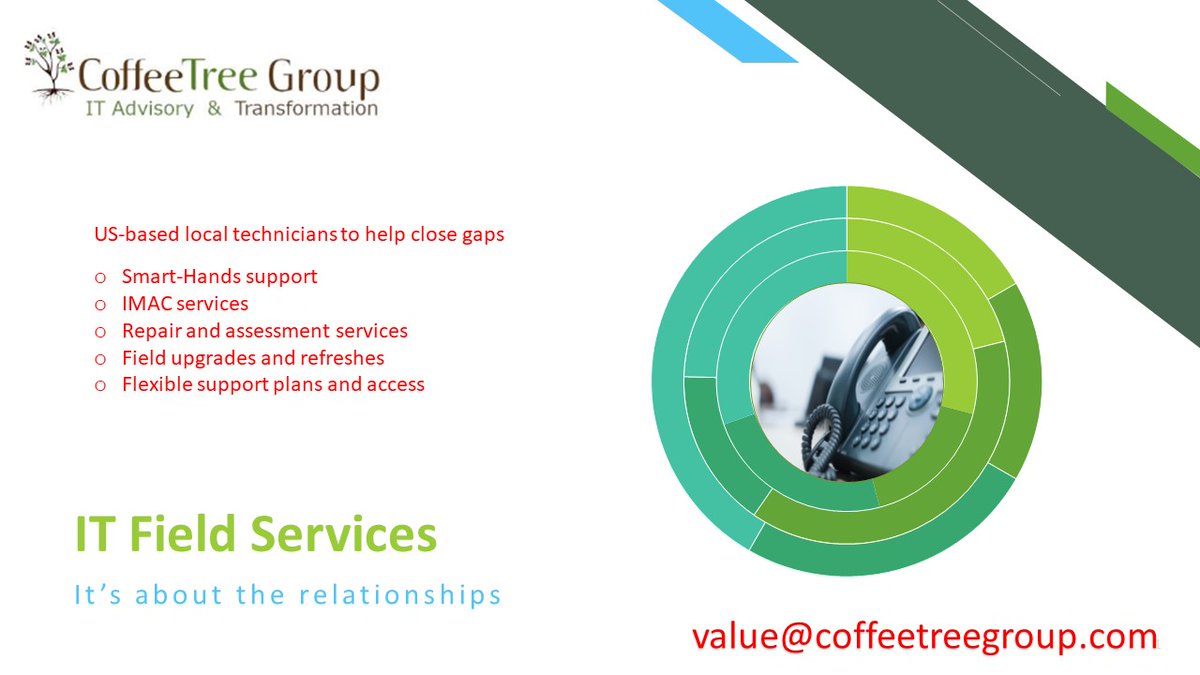 JimWardrop1's tweet image. Need help with local IT resource arrival?  You need our field services.  value@coffeetreegroup.com  248-526-3315  coffeetreegroup.com