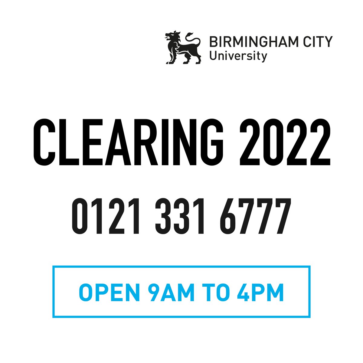 Our friendly clearing advisors are here for you all weekend! Whether you've changed your mind, didn't get the results you expected, or want to try something new, give us a call to discuss your options. 🤩 Call 0121 331 6777 #Clearing2022