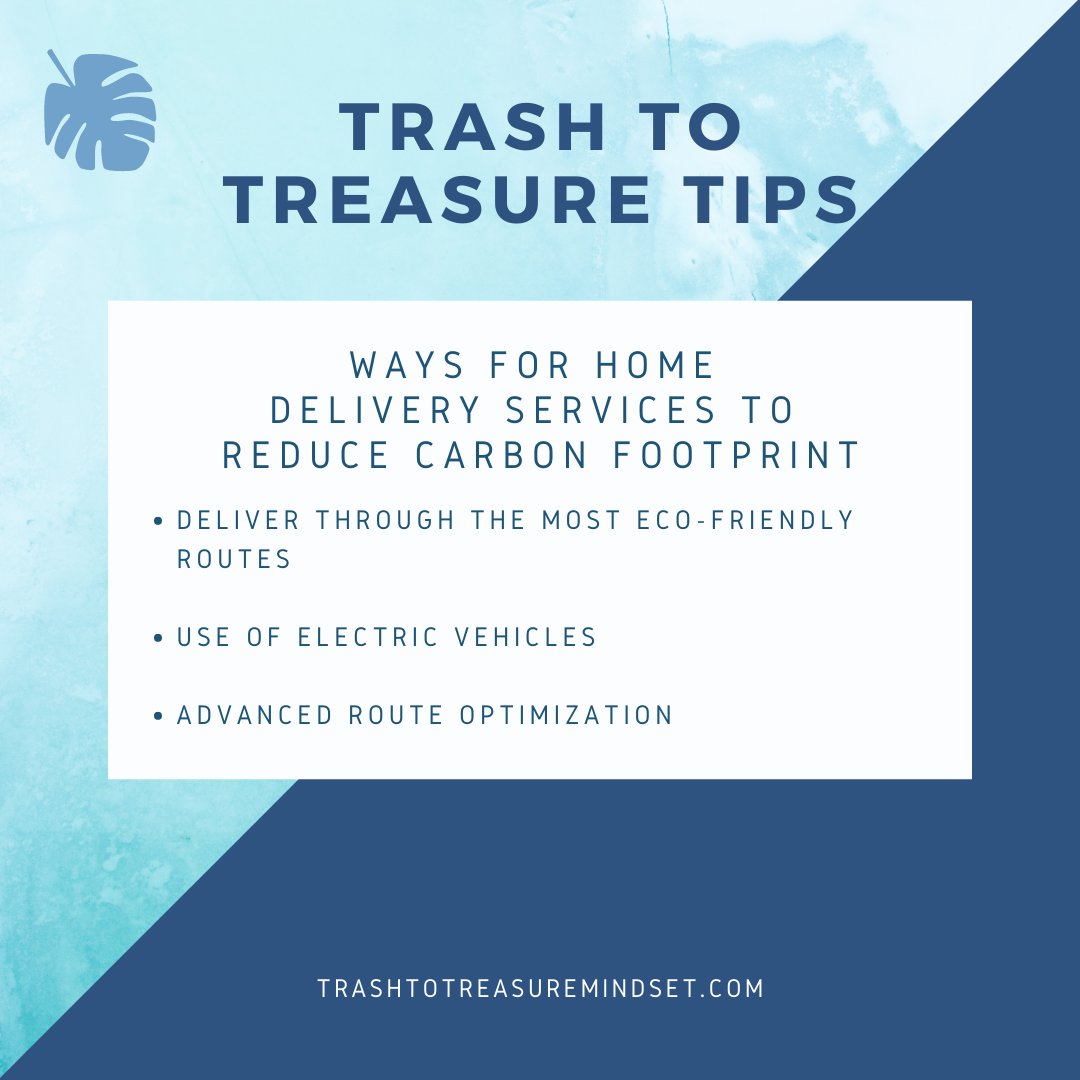 trashtocashbook's tweet photo. Home deliveries &amp; meal kit subscriptions have skyrocketed over the past couple of years. Here are a few tips individuals and brands can do to reduce their carbon footprint.

🚗 Deliver through the most eco-friendly routes
🚗 Use of Electric Vehicles
🚗 Advanced route optimization https://t.co/RXOzpoAp1S