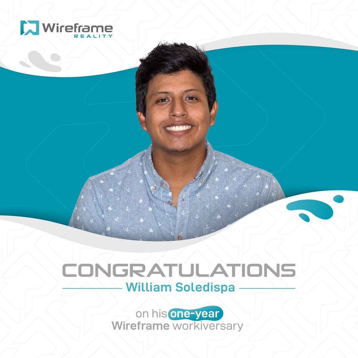 wireframe_ec's tweet photo. Congratulations to @Liamsq on his one-year Wireframe workiversary!
It has been a pleasure having William as a 3D modeler. We can't wait to watch you still growing with our team in the coming year! Thank you for all that you've done for us.
#wireframe #3dmodeler #workiversary https://t.co/NWKD5rmWmN