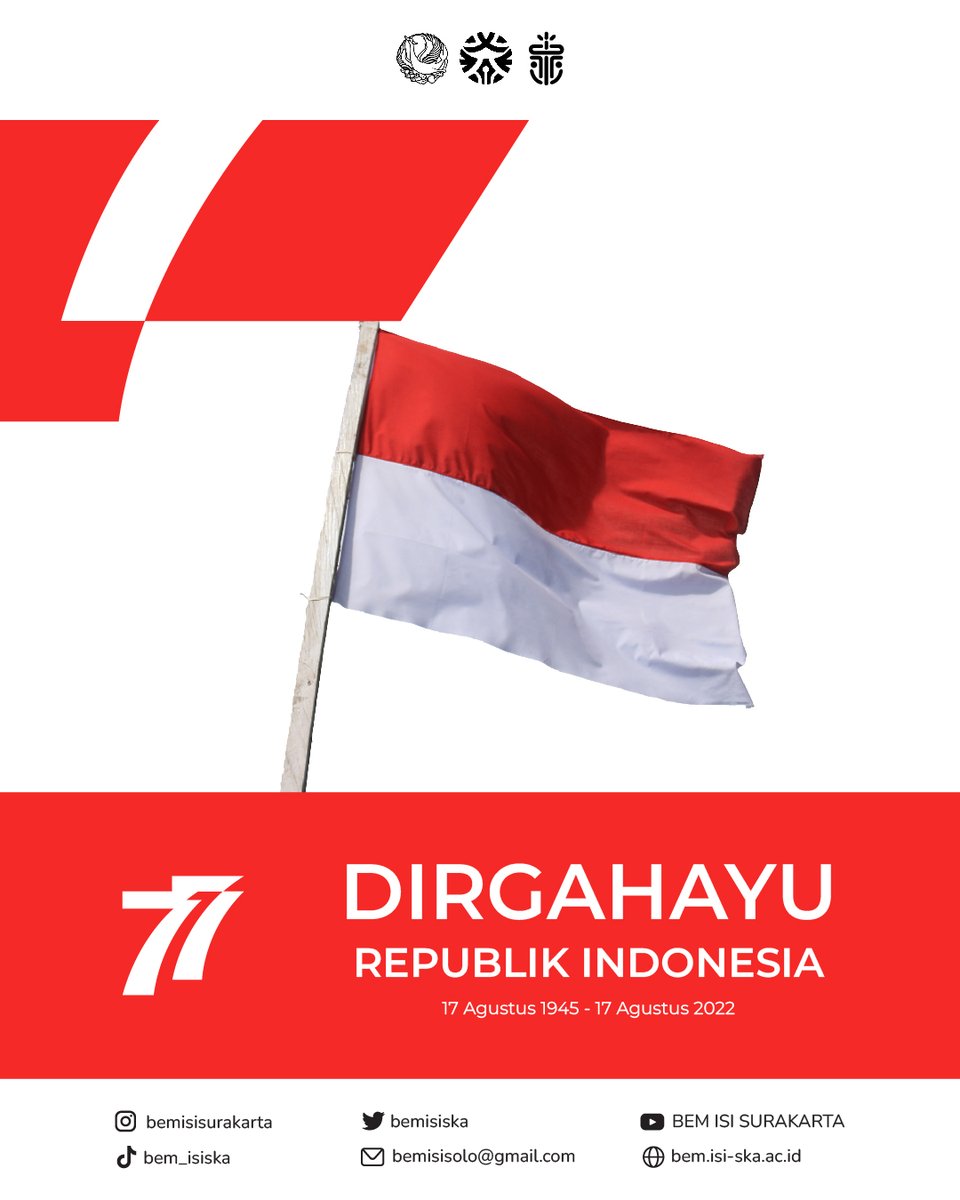 bemisiska's tweet photo. Dirgahayu Republik Indonesia ke 77 https://t.co/9x83AWCmUP