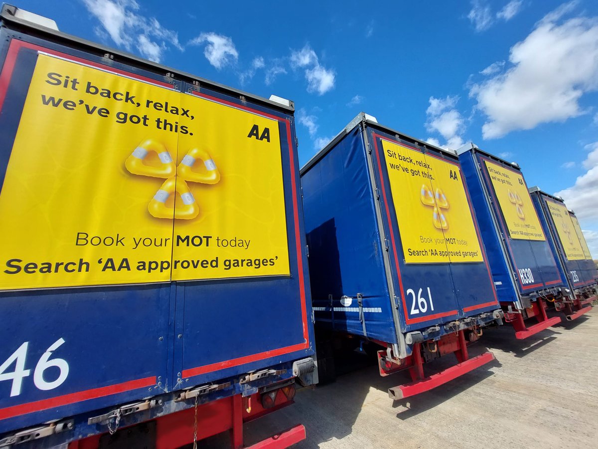 Assadourian_OOH's tweet photo. @Goodstuffers went live for @TheAA_UK last week! Collaborating with Adriver UK for a campaign that targets motorway drivers! This high impact, high dwell time format is sure to make a statement on the roads! https://t.co/xHuPVfIOyG