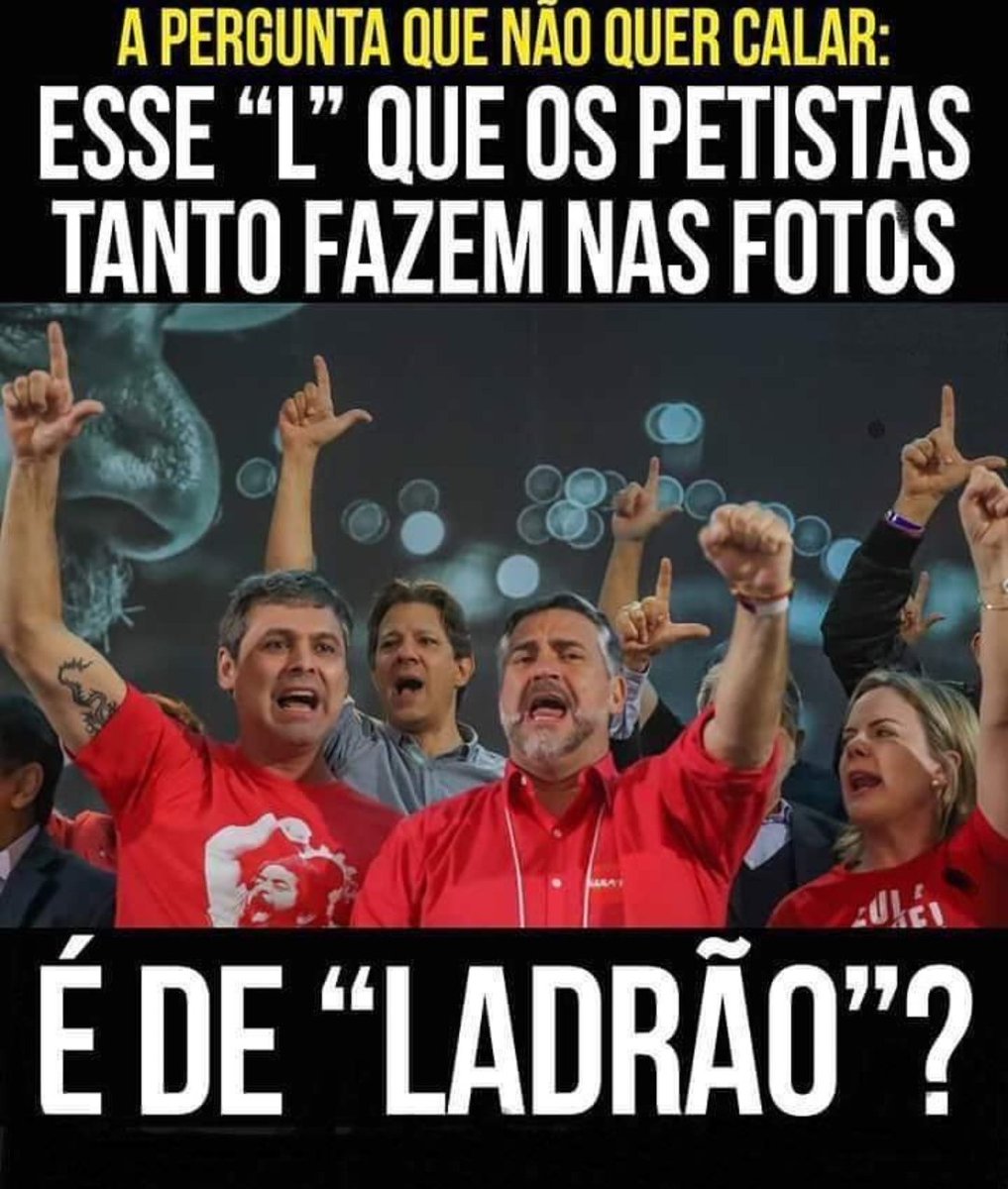 Benedit11805541's tweet photo. @LulaOficial @gleisi É marca do chefe deles... kkkkkkkkk 👊 https://t.co/jumGOfsHN1