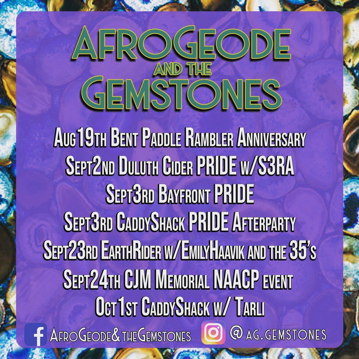 Come check out our upcoming shows!!! #duluthmn #duluthsuperiorpride #supportlocalmusic #supportlocalartist #duluthmusicscene