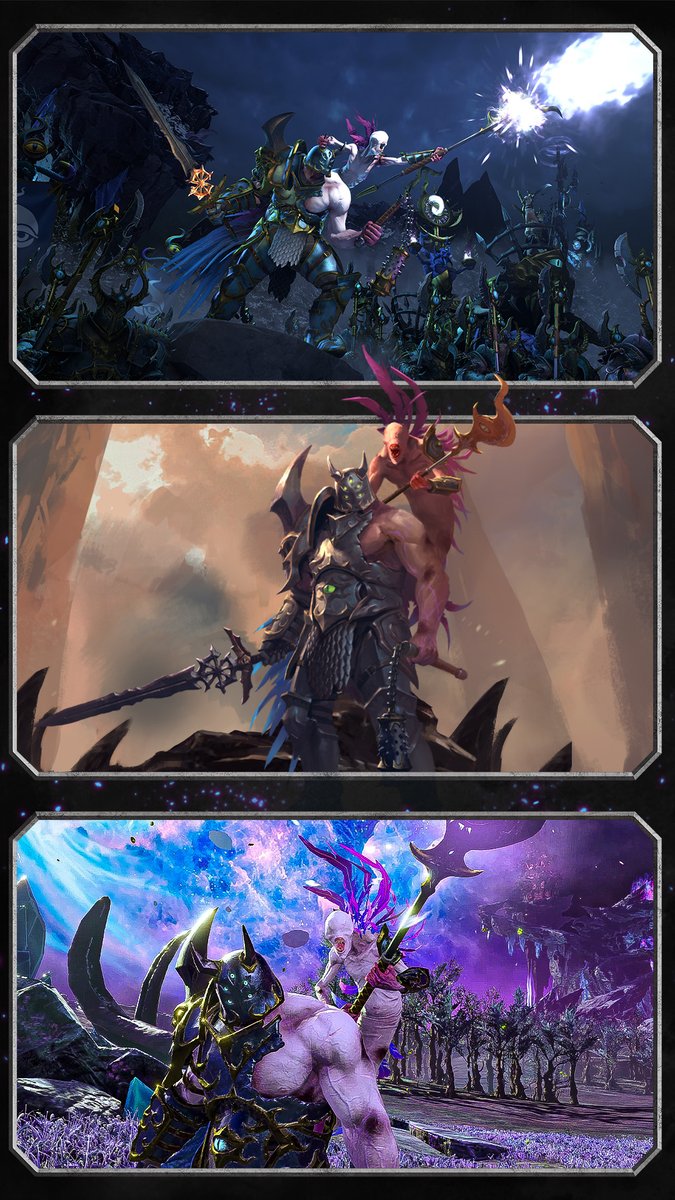 totalwar's tweet image. Your Champions of Chaos are eager to taste battle. Who will you be choosing to march to the Fallen City and become the master of Zanbaijin?