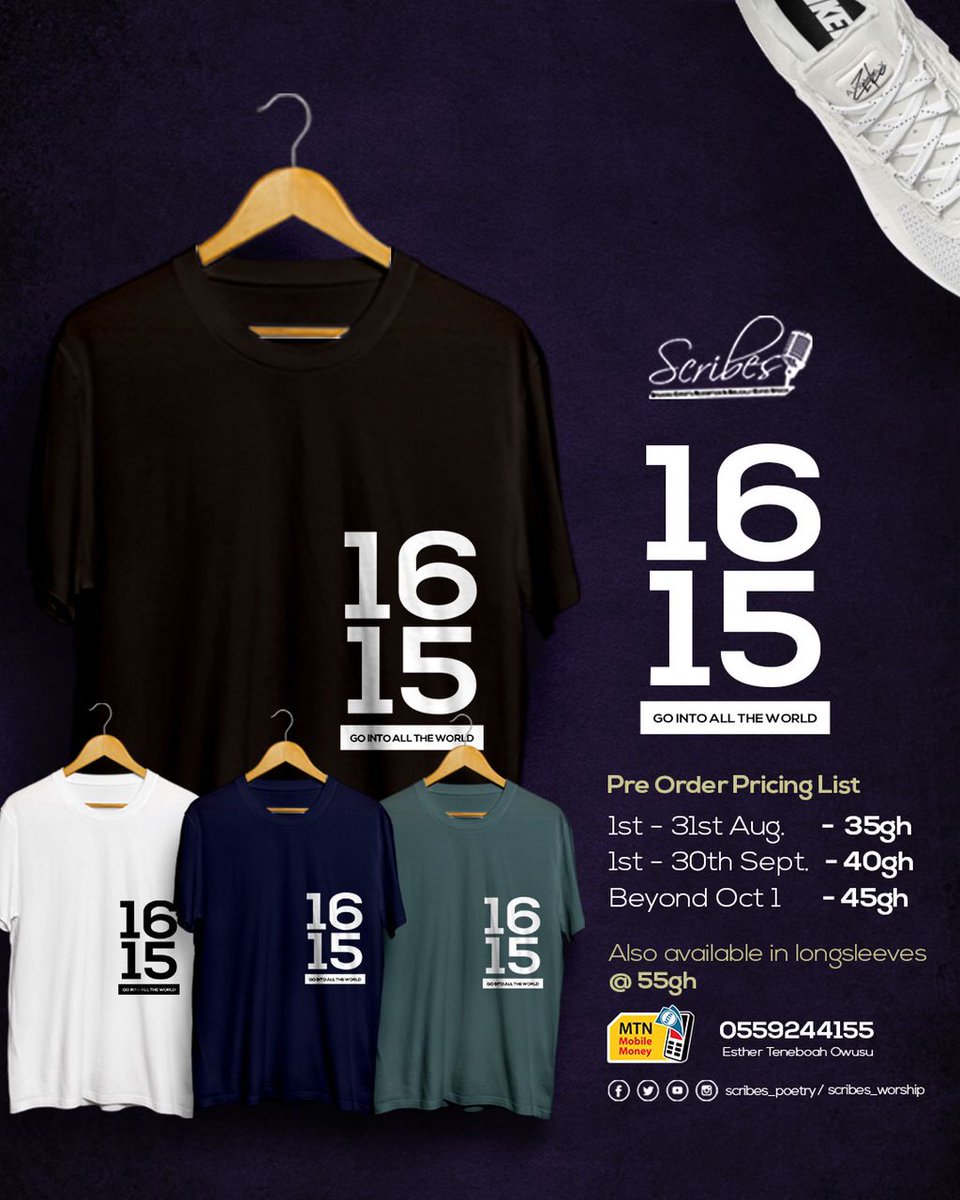 scribes_global's tweet photo. Hello family, our T-shirts are now available for pre-order. Kindly get one to support the movement. All details on the flier. 

Send a dm to purchase.

#WatchWhileWaiting
#TheAwakening
#ScribesGlobal https://t.co/kJcXkDJQj9