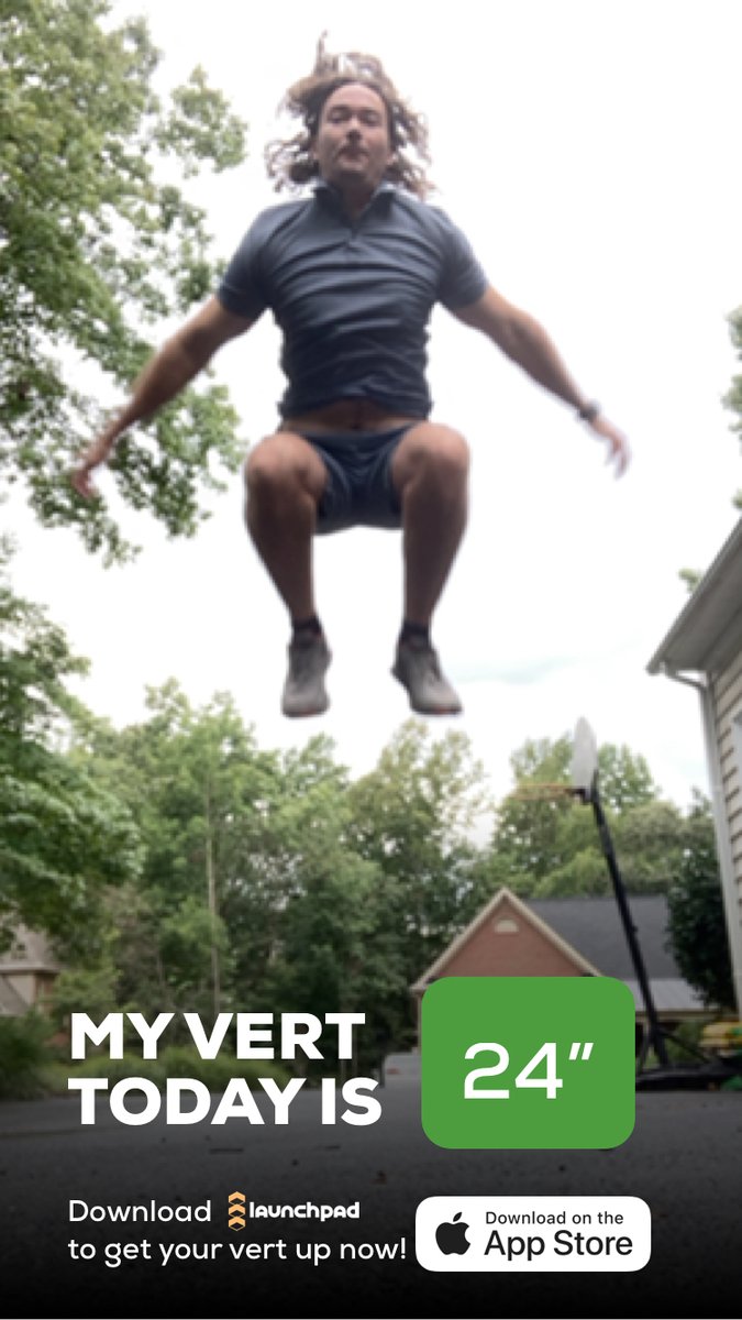 The wonderful team <a href="/Launchpadfit/">Launchpad</a> just "launched" on the app store, check them out speed.ai/vert ! I tested my vertical jump and got 24"...based on the leaderboard, I have some work to do! #launchpadchallenge