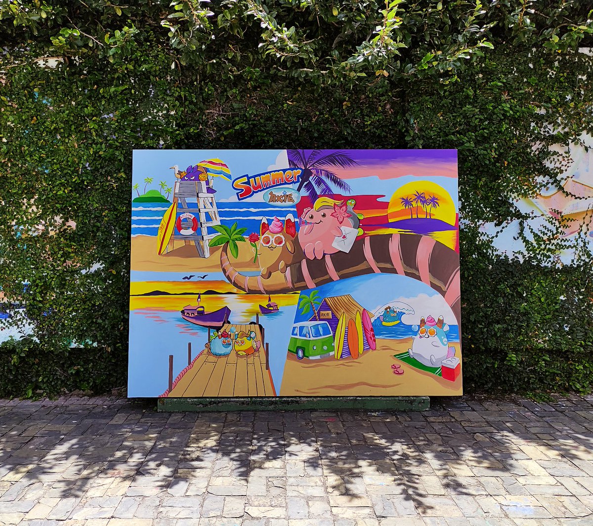 yazpMagic's tweet photo. Hola, hermosa comunidad de @AxieInfinity. ¡En hora buena! ha llegado el momento de mostrar al mundo el desbordante talento artístico que existe en nuestro discreto gremio "Águila Blanca Dorada".

#AxieSummer @AxieArtGallery @QU3ST_io @Jihoz_Axie @AxieLima https://t.co/0GO0Fb1Cpj