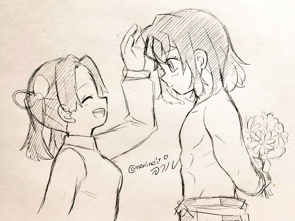 落書き伊アオ

『背伸びてきましたね』 