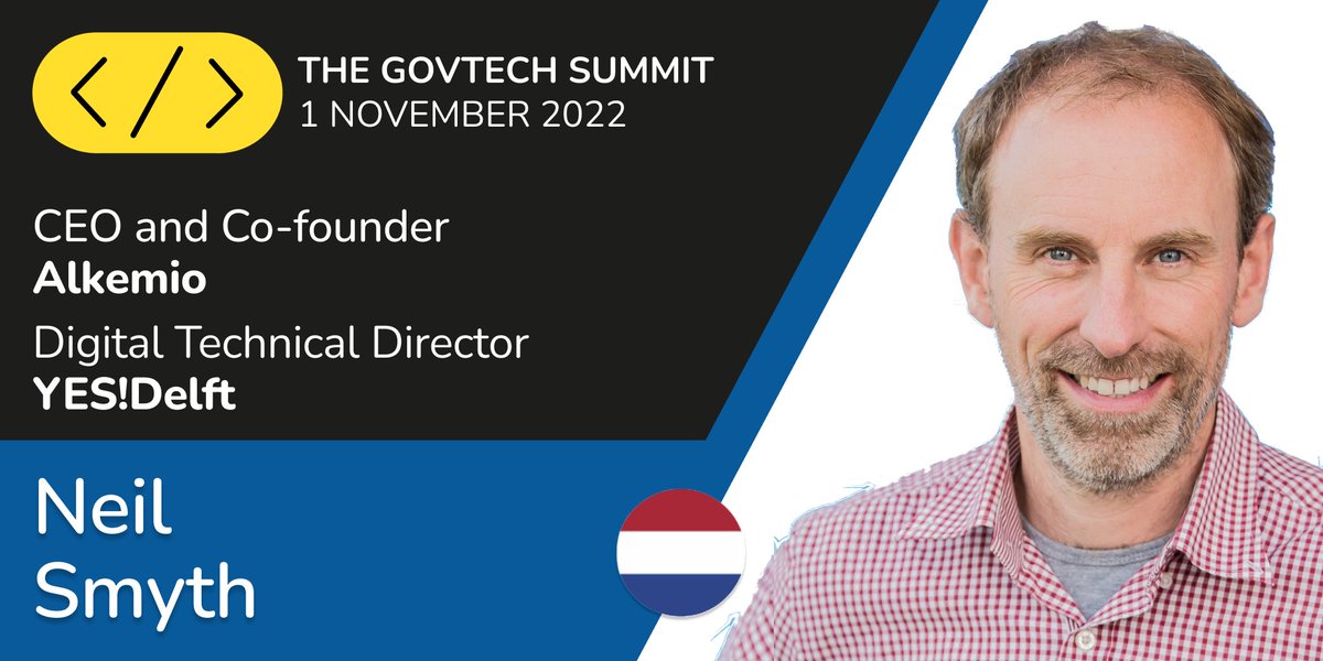 Excited to host <a href="/neilasmyth/">Neil Smyth</a> this Nov at the #GovTechSummit! After years guiding #digital startups &amp; the GovTech Lab at <a href="/YESDelft/">YES!Delft</a>, he founded <a href="/Alkem_io/">Alkemio is on 🦋 (@alkem.io)</a> in 2020, applying his experience to help society use #tech for the public good.💡

Book to join him now🟡 eu1.hubs.ly/H01pZ3g0