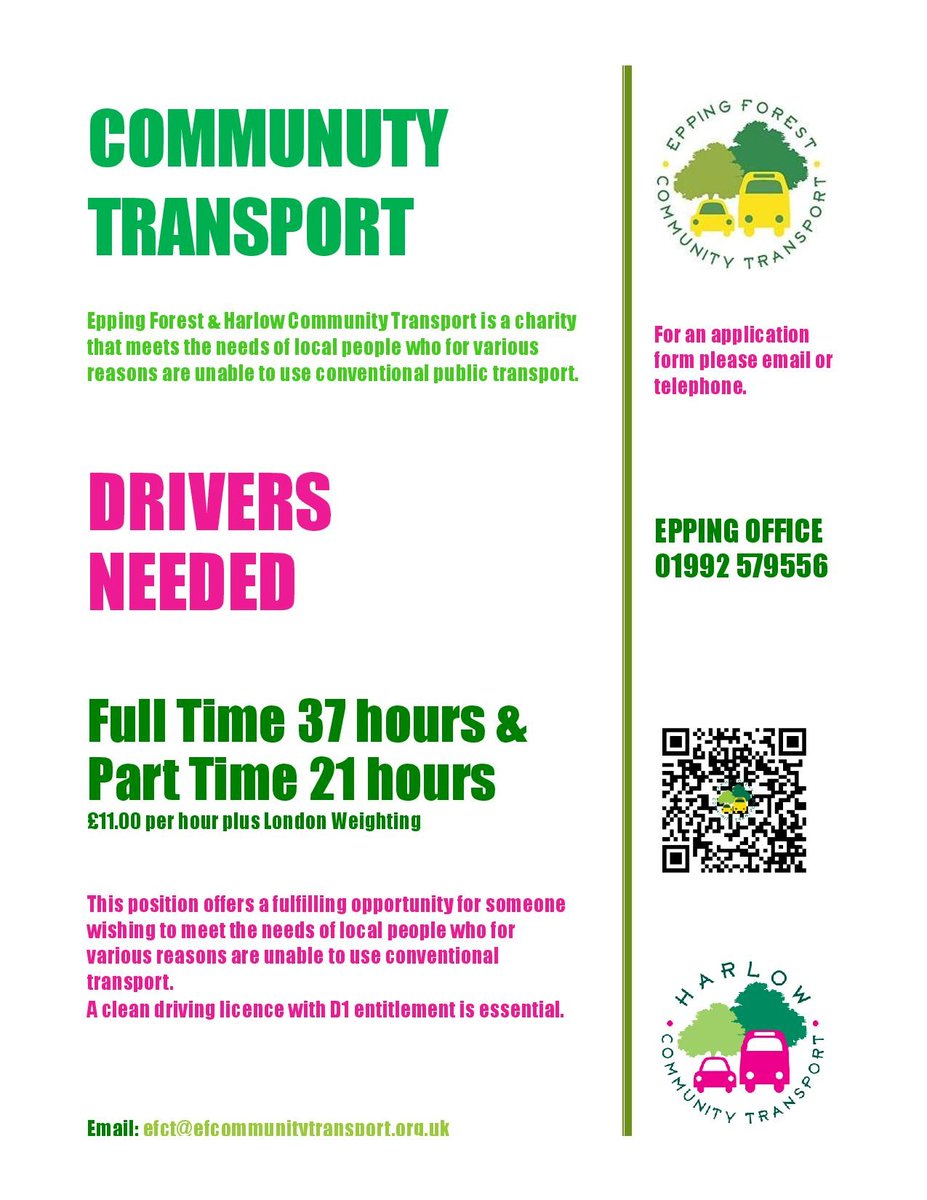 Epping Forest & Harlow Community Transport tweet media