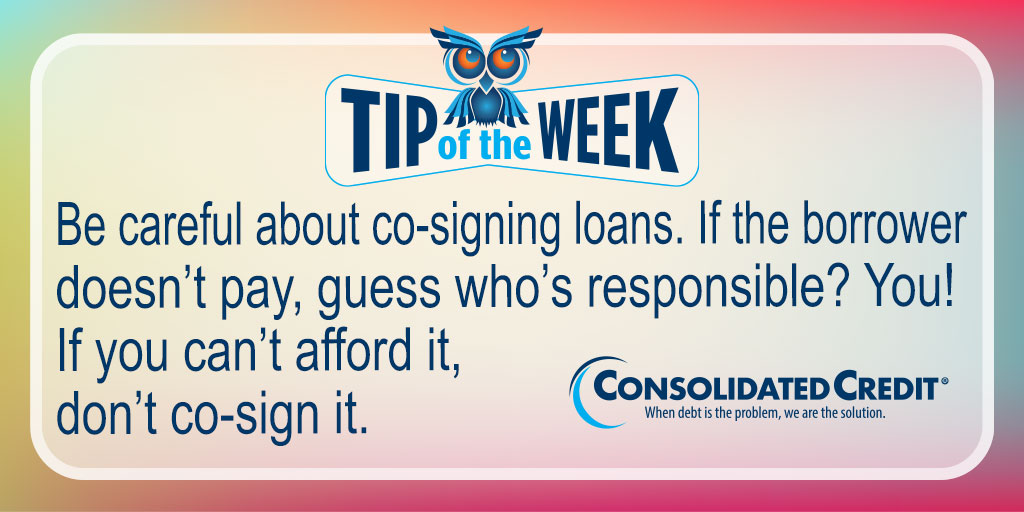 🦉#TipOftheWeekContest RT for chance to #win $50 in the monthly drawings. 👨‍👩‍👦 Ensure that debt doesn’t ruin your relationships. Read on for the details and tips: ow.ly/zgyz50Kj60A #ConsolidatedCredit #DebtSucks ☎️844-450-1789