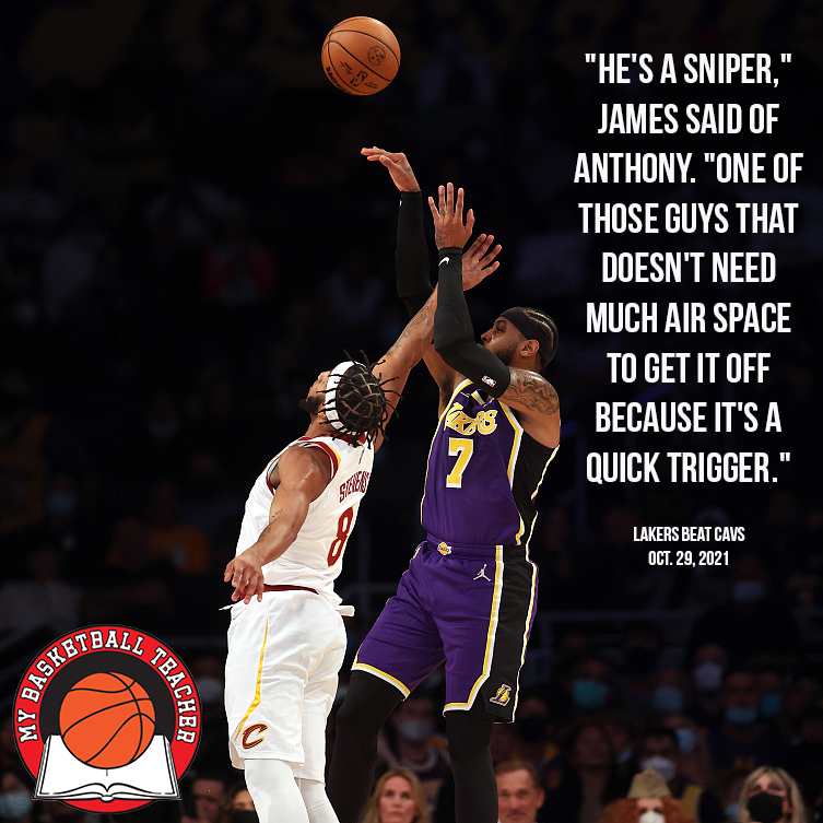 MyBballTeacher's tweet photo. Carmelo Anthony is My Basketball Teacher. #LALakers #Lakers #Sniper #MyBasketballTeacher #PostGameQuotes #DailyMotivation #PostGame #PostGameQuotes #Hoops #Bball #Basketball #gymrat #quotes #quote #baloncesto #Basketbol #Basquet #Basquete #баскетбол #basquetebol #NBA https://t.co/xfgRCoG9em