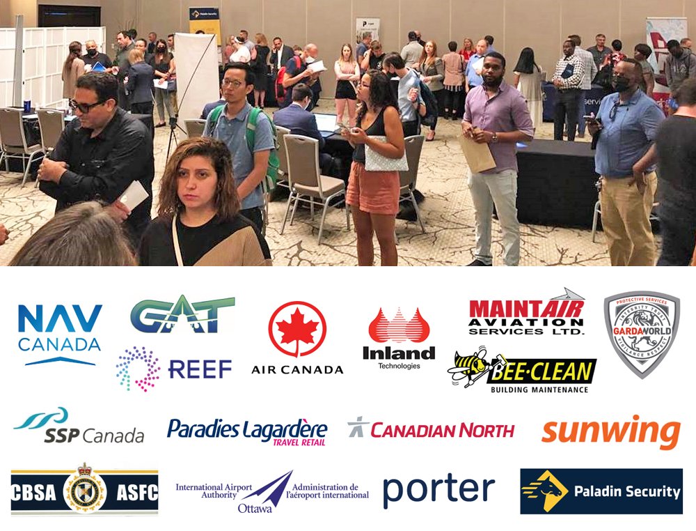 FlyYOW's tweet photo. Here’s a sneak peek at our job fair!

Representatives from 16 companies who operate out of #YOW are on hand until 5:00 p.m. to recruit YOU! Come on down @ICCOttawa!

➡️ https://t.co/1mFROajtcj https://t.co/DfA6rAXg55