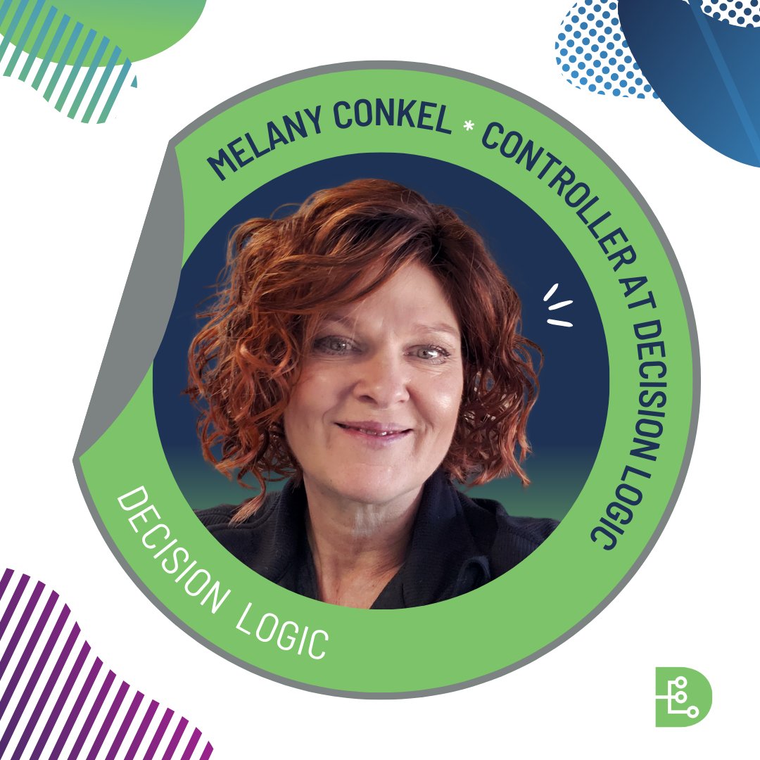 DecisionLogic's tweet photo. This week we're spotlighting Decision Logic &amp; Logic Shield's Controller, Melany Conkel! 
Melany's role is the glue that keeps everything together for us internally — so we can deliver the best product to our customers! Thanks for holding down the fort Melany! ✨ #MakeAnImpact https://t.co/S8z5ja9tIY