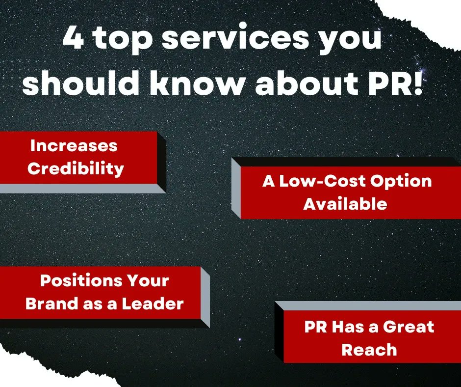 ASK_MS_PR_1's tweet image. Here are the 4 things you should know about PR:

👉Increases Credibility
👉More Visibility
👉Positions Your Brand as a Leader
👉Gives You More Reach

Feeling stuck? Just AskMsPR
buff.ly/3wImr2e

#pr #PublicRelations #Marketing #businesconsulting See less
