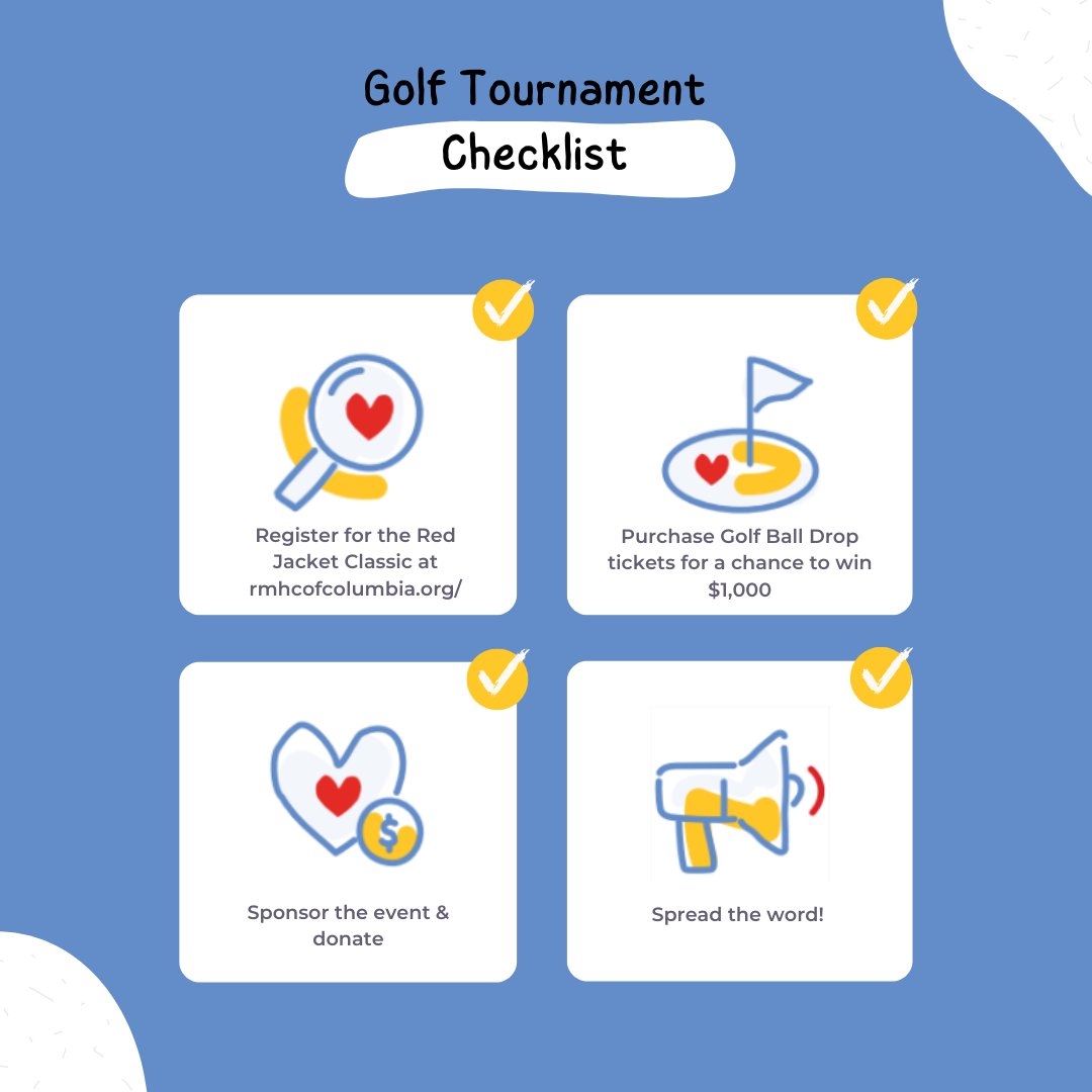 For more info: rmhcofcolumbia.org/golf-tournament