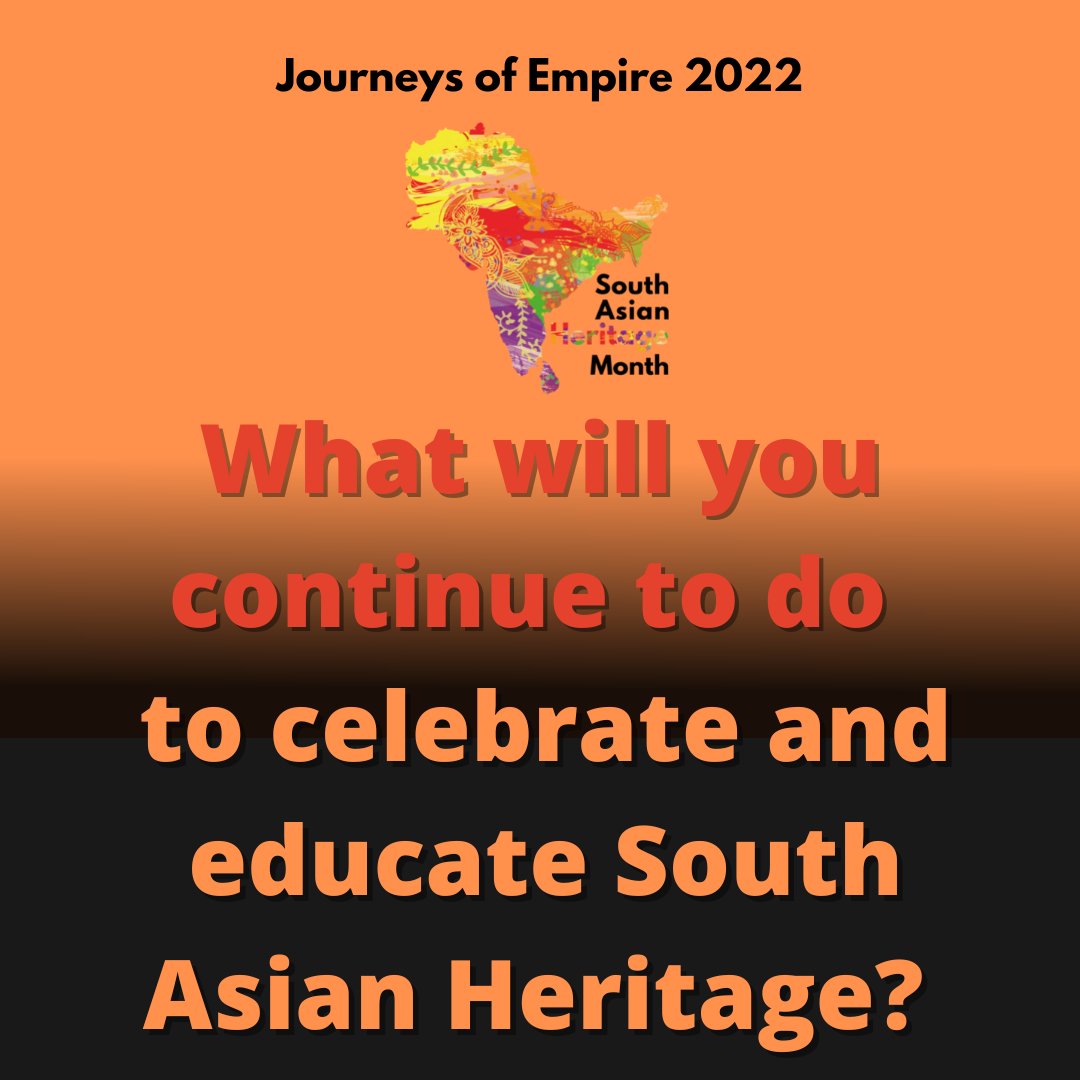 Just because it is the last day of #SouthAsianHeritageMonth doesn't mean our work ends! And we hope your celebrations and efforts won't stop either. What will you continue to do?

#ourstoriesmatter