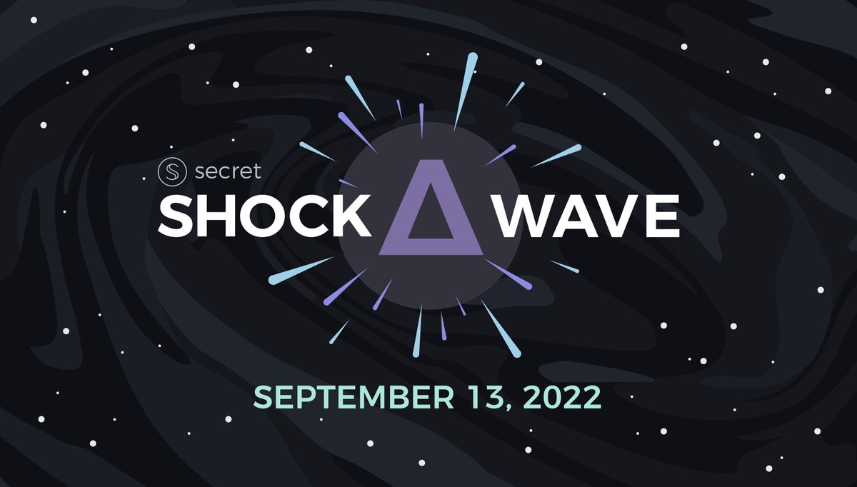 NEW: The Shockwave Delta mainnet upgrade is scheduled for September 13th! 🚀

Featuring:

🟢 Privacy-as-a-Service for #IBC chains

🟢 CosmWasm 1.0

🟢 Improved dev experience

🟢 SNIP20 tokens transferrable over #IBC

Read more: loom.ly/sxl7Qms

$SCRT