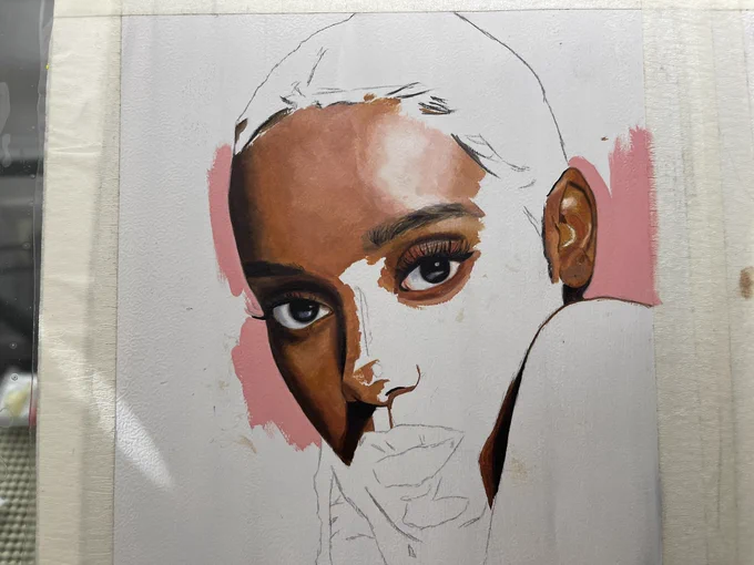 I love looking at my old wip pics. The contrast between finished and unfinished areas looks so cool 