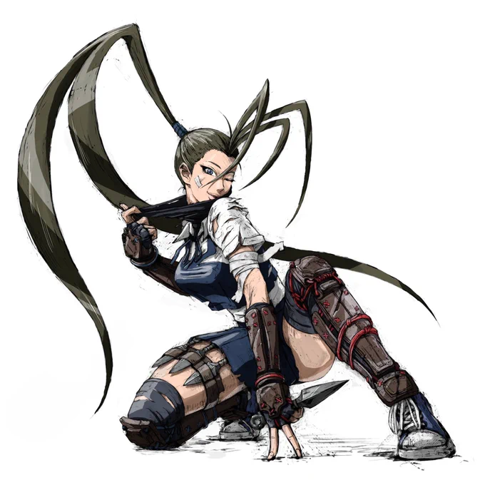 #片膝立てポーズを上げたら皆も上げてくれる 