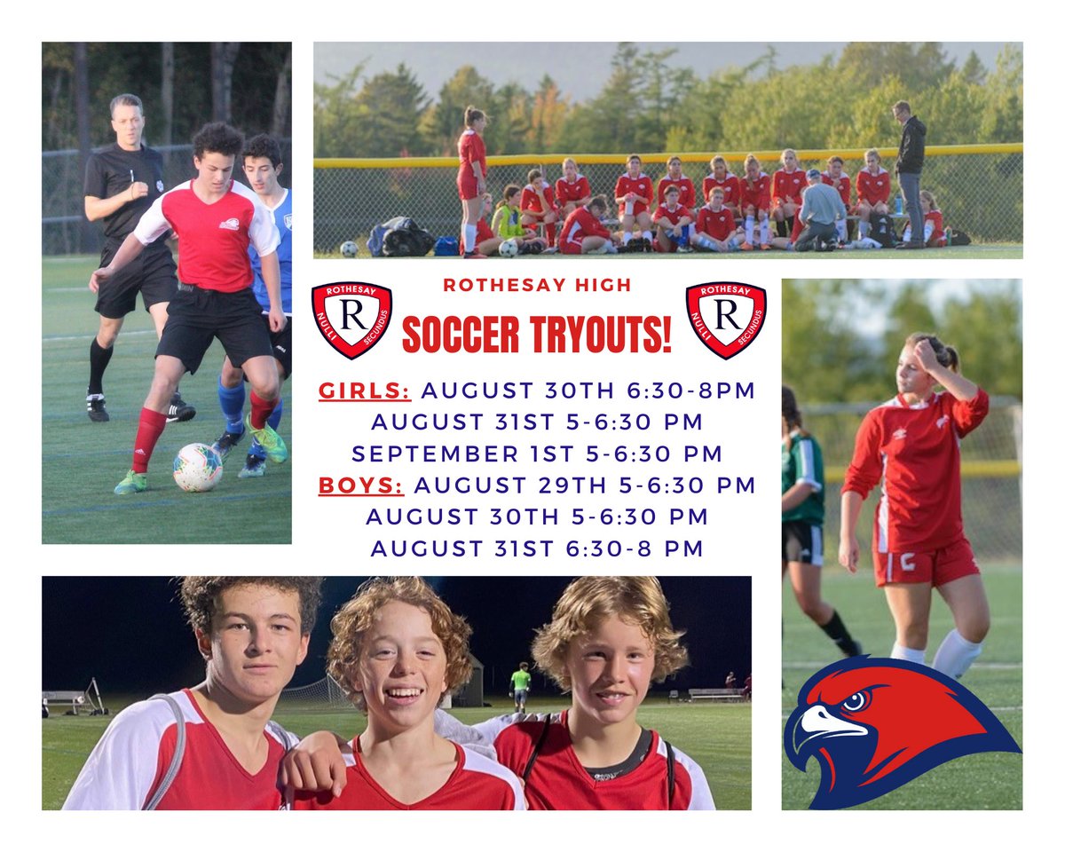 ⚽️Grade 9-12 will tryout together at Arthur Miller Lower. See you on the pitch! 💯