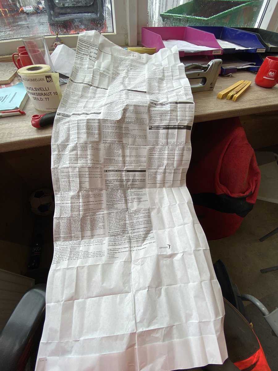 Ah já, concerta fylgiseðillinn