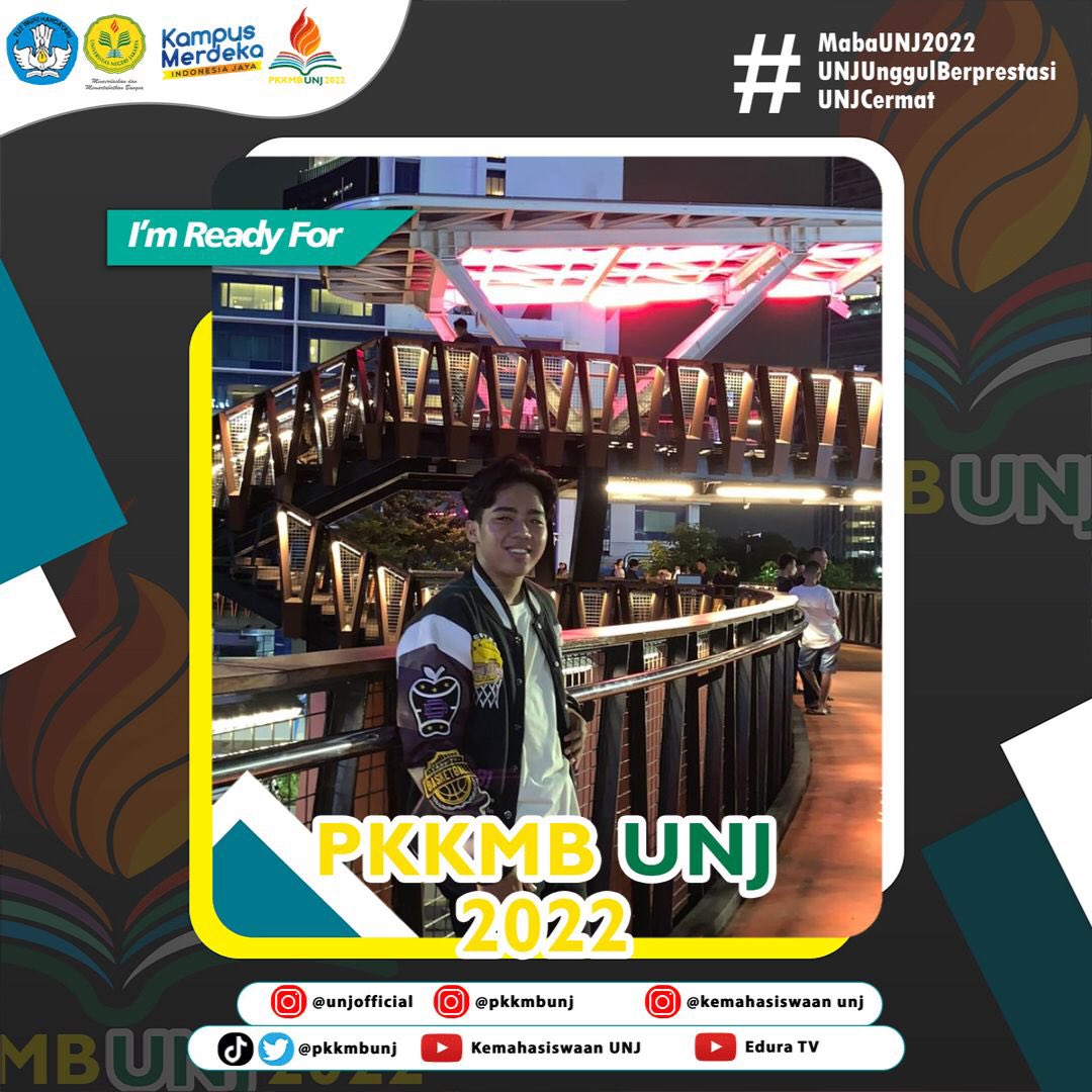 kaayyeeeeeeee's tweet photo. Hallo sobat UNJ 🙌
Saya Alfarizki Ramadhan dari Prodi Administrasi Perkantoran Digital Fakultas Ekonomi siap dan bangga mengikuti seluruh rangkaian PKKMB UNJ 2022! 
@syifalrahm @killumitos @NeviRayhan 

#MabaUNJ2022#UNJUnggulBerprestasi#MencerdaskandanMemartabatkanBangsa#BYUDIUNJ https://t.co/1pOehuMVUv