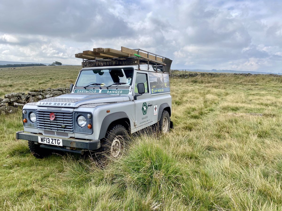 Dry land = safe to drive on without causing damage to the fragile moor…. Long walk out if not with the load of heavy timber