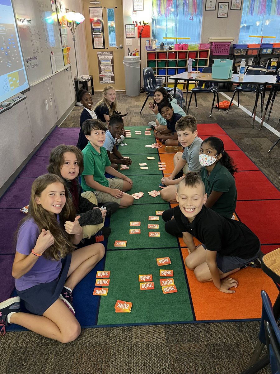TeasleyTarget's tweet image. Blink Tournament with 🎯 5th graders this morning to wake up our 🧠! Thanks for this great resource, @awilson_alp and @CobbAlp! So much fun, and I almost won! 🤣 #lovetothinkhere