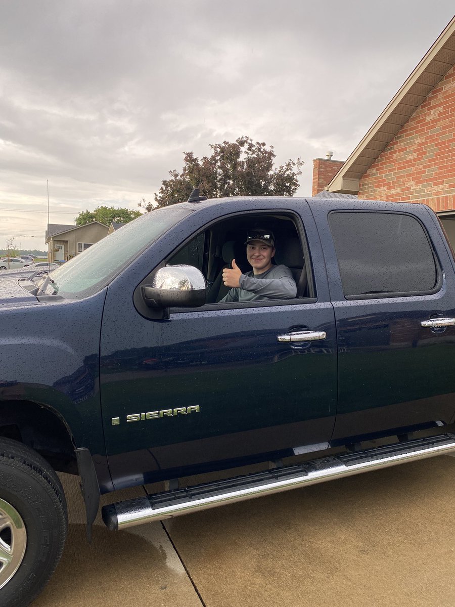 RopsJim's tweet photo. Being a December birthday makes it a long wait to get your license. Congrats on your G1 and the new wheels you’ve worked hard for buddy! @joshrops10 https://t.co/ALbmqf7DJm