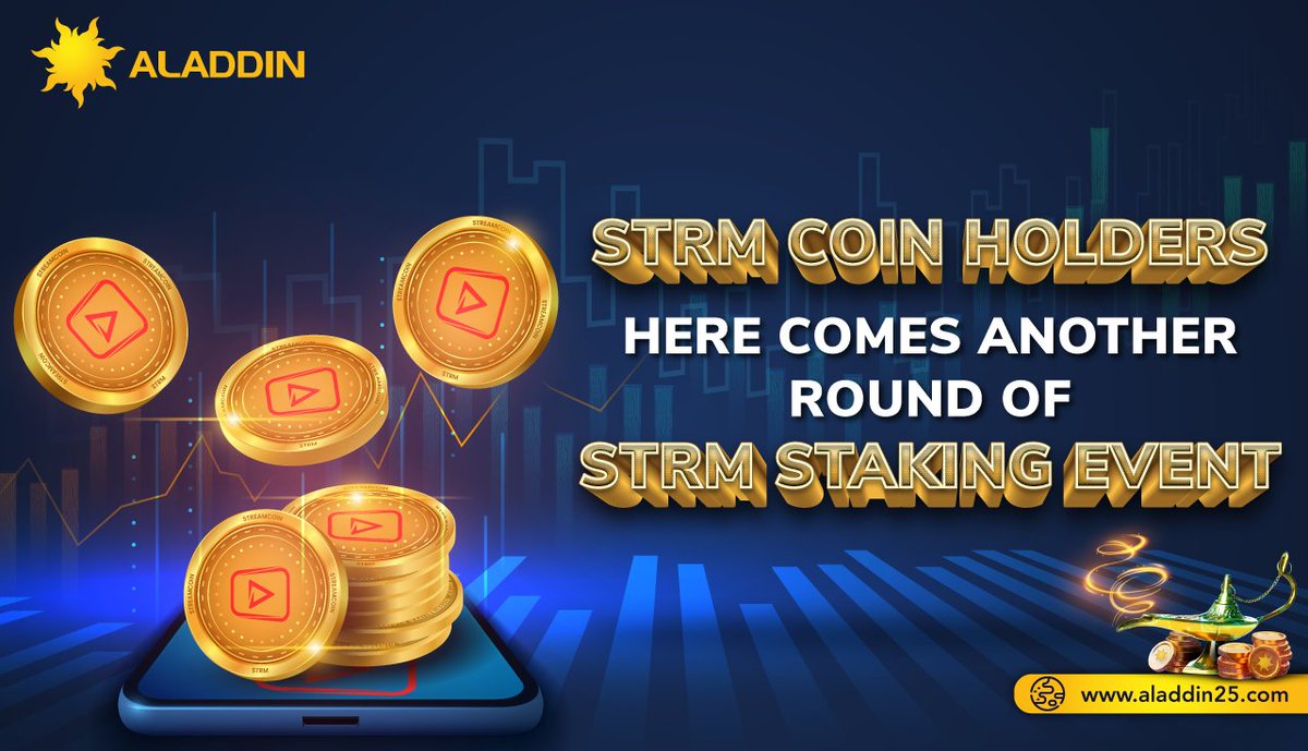 aladdinxchange's tweet photo. Another series of #STRM staking events has begun.
#Staking STRM on Aladdin Exchange pays you #ADC coins and is whitelisted by #TNCGroup, giving you exclusive perks.
Stake now!
https://t.co/uQ1PT01Bml
#AladdinExchange #CryptoExchange #Aladdin25 #STRMStaking https://t.co/msSqNj5xjl