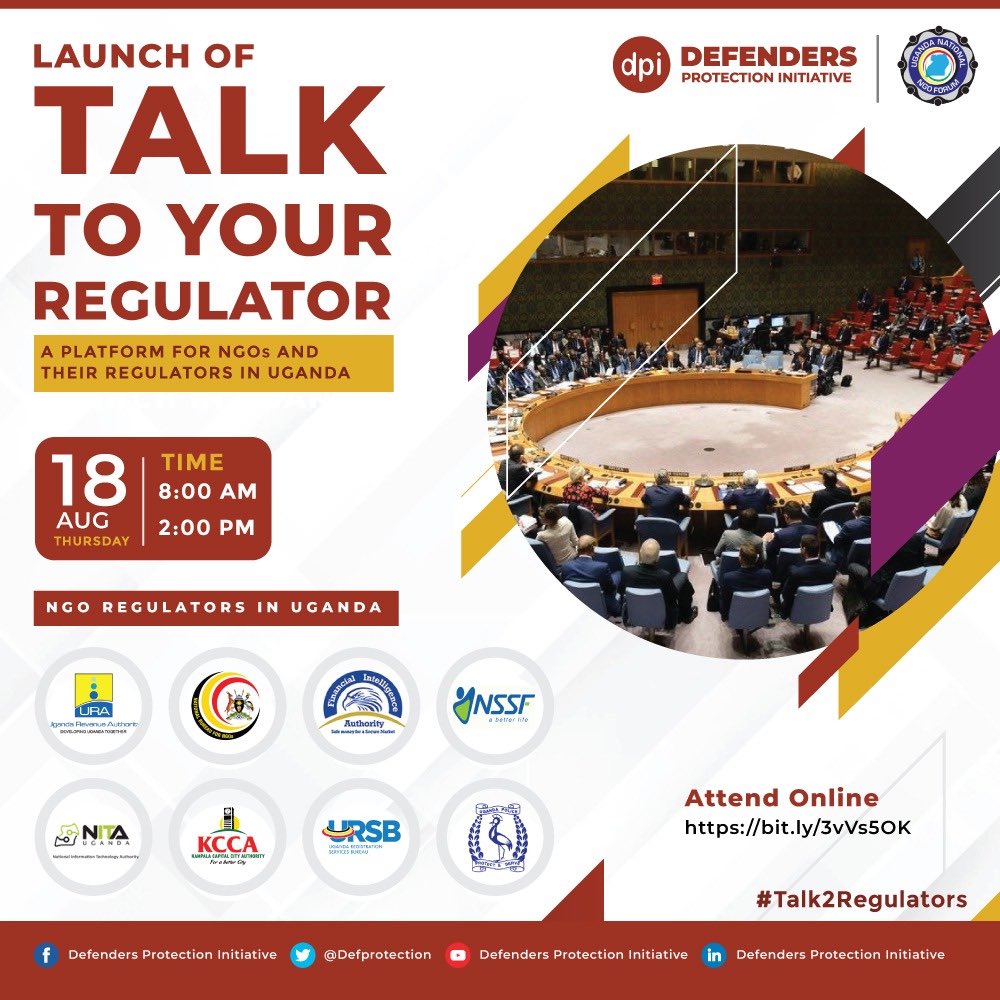 defprotection's tweet photo. T2R taking place tomorrow at 9 am is one of several initiatives under our  Compliance Watch Program geared at mitigating the unintended consequences attendant to any regulatory policy framework of the NGO sector.
Participate online: https://t.co/LikV9P4fjZ
#Talk2Regulators https://t.co/5ezWwBWdc9