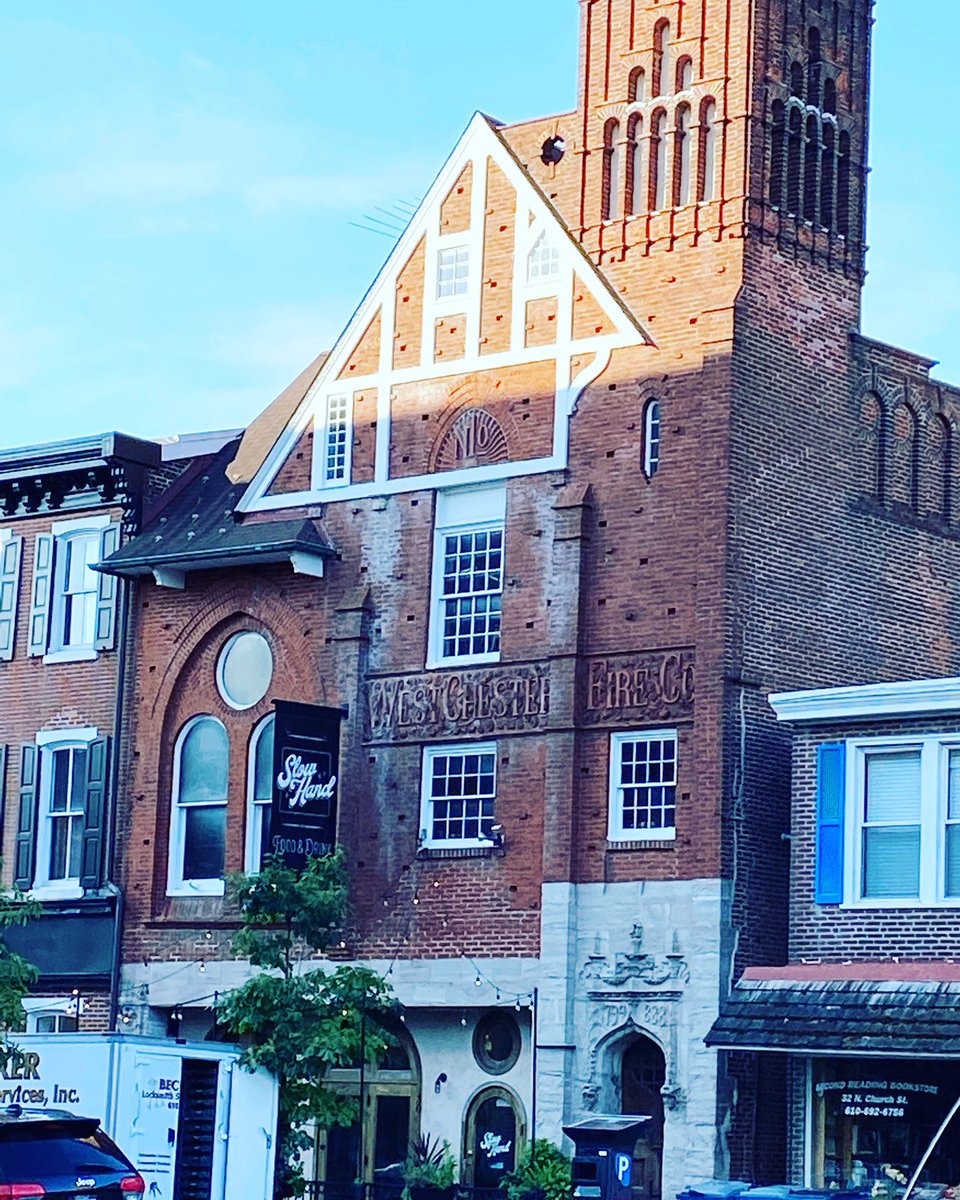 MarketingErin's tweet photo. Beautiful start to my Wednesday. Kicked it off with the members of the #CIICouncil in #downtownWestChester. Seen here is the old West Chester firehouse, as I walked to our morning event. #workingatisett #viewfrommydesk #networking #engineering #marketing #makingfriends https://t.co/hf5jhk601c