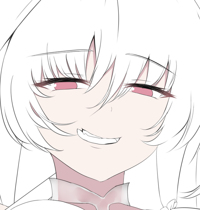 水着のプロトマーリン描いてたんだけど、表情適当に描いたせいで小悪魔系メスガキみたいになった。絶対こんな表情しないでしょって思いつつ口元どうしようか悩み中 