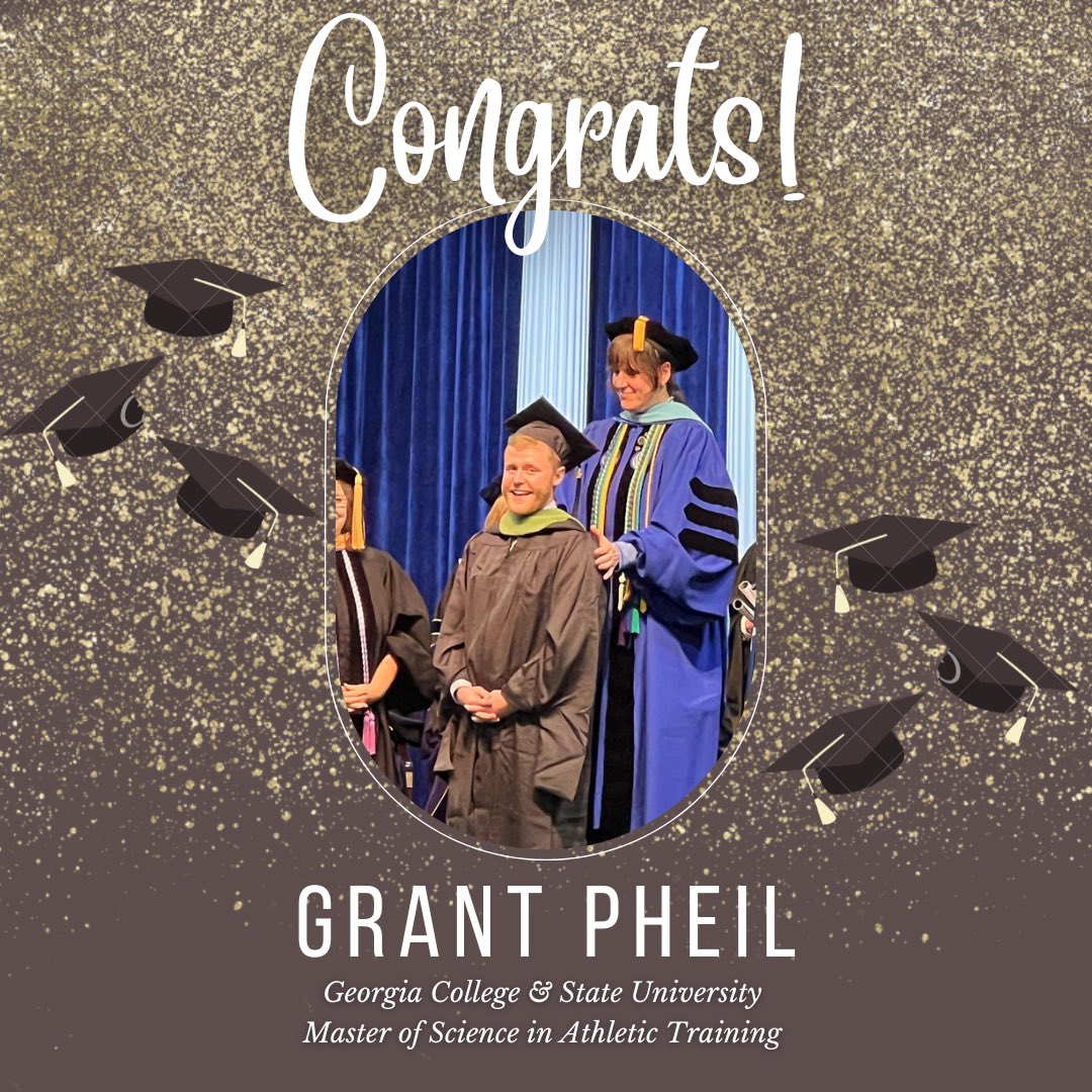 NATASLCreps's tweet image. Congratulations Grant Pheil for graduating with a degree in Athletic Training!  Thank you for all your hard work with the SLC!  Today we celebrate you!  We are so proud of you and can't wait to see what you will accomplish! 
#SLCGRADUATES2022 #NATASLC