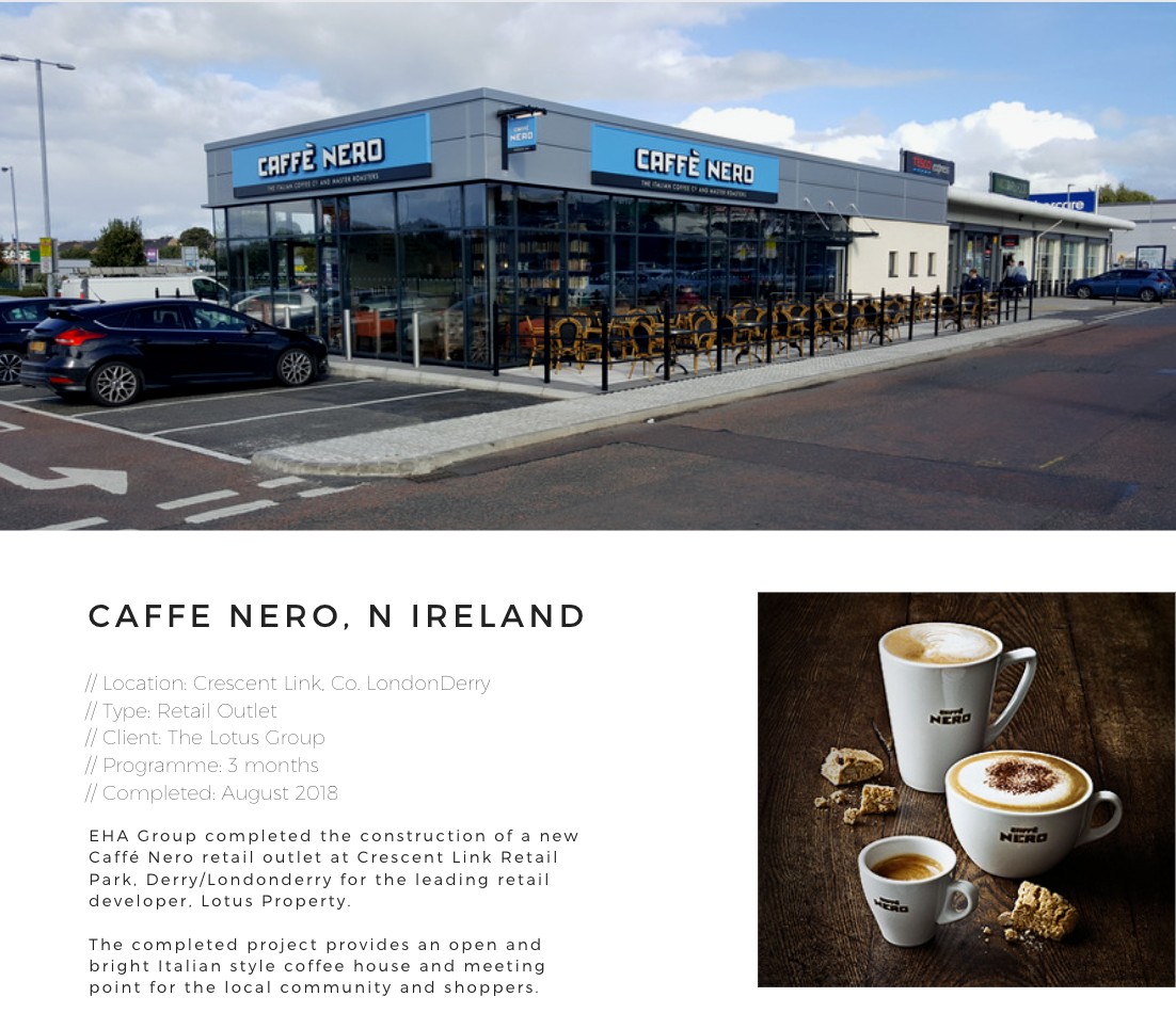 eha_group's tweet photo. August, 4 years ago, we handed over Crescent Linkโs brand new #CaffeNero.
EHA Group completed the construction for leading retail developer, Lotus Property in just 3 months.
โ๏ธ ย
@lotus_property
#pastproject #londonderry #derry #construction #ukconstruction #loveconstruction #uk https://t.co/RaslPKHQeR