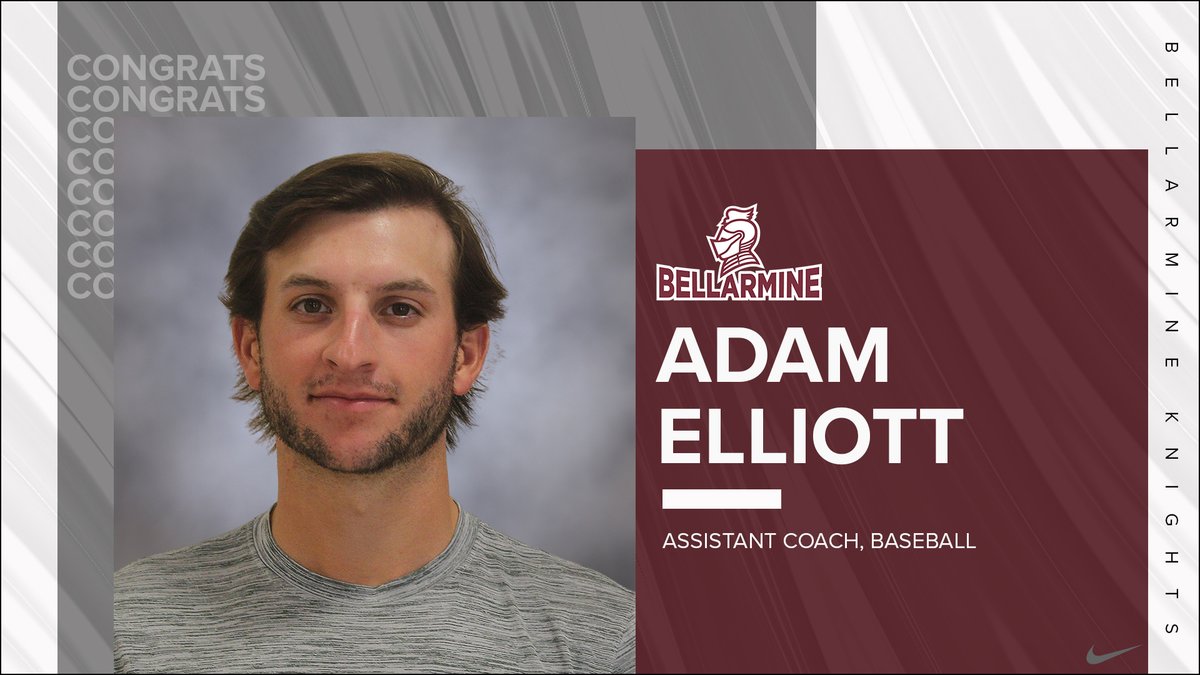 NEWS | <a href="/c_dominguez15/">Chris Dominguez</a> rounds out <a href="/BUKnightsBSB/">Bellarmine Baseball</a> coaching staff with fellow former <a href="/LouisvilleBSB/">Louisville Baseball</a> standout Adam Elliott.

<a href="/DatDude_AE/">Adam Elliott</a> finished a superb 5-year career with the Cards in 2021 (87 outings, 2.95 ERA, avg. K per inning, .203 avg. against).

📰 athletics.bellarmine.edu/news/2022/8/17…