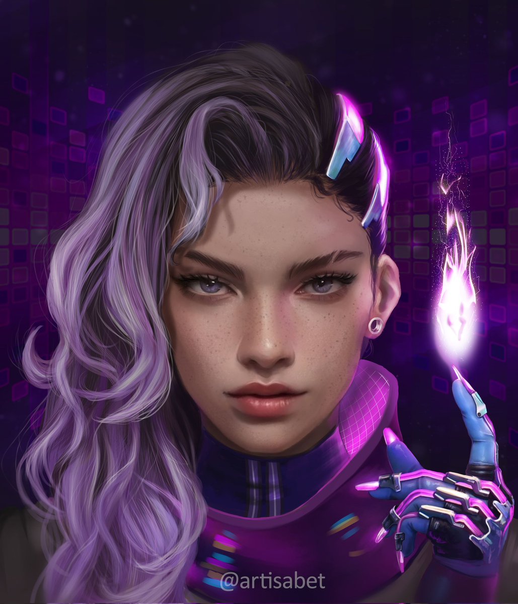 artisabet's tweet photo. Hi! I made this fan art of Sombra a couple months ago and wanted to share it here too :) 
High resolution pics in my Art Station here: https://t.co/GxpRQkwUZU
#sombra #Overwatch #fanart #OverwatchFanart #art https://t.co/MzNrtaqDj8