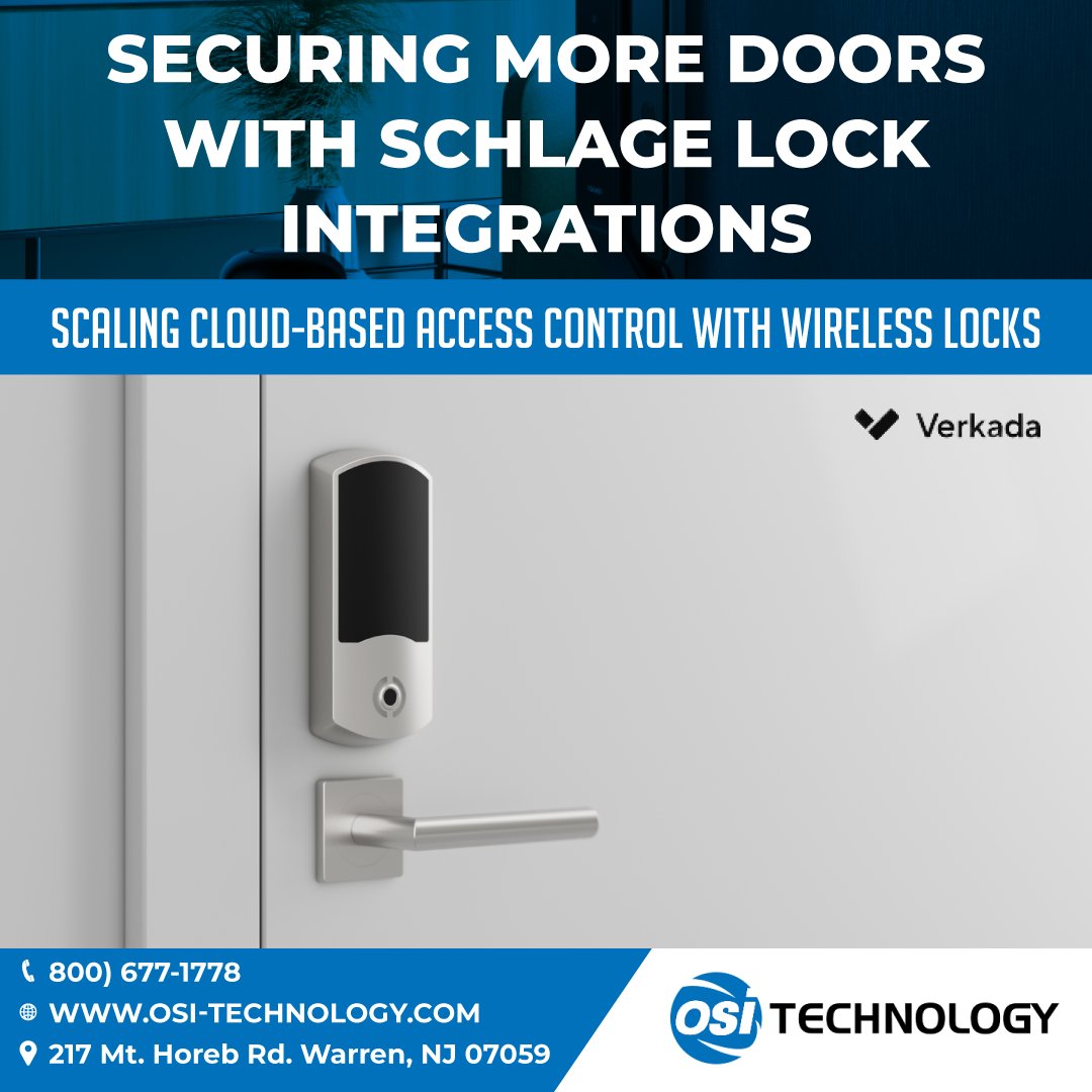 OSITechnology's tweet photo. Whether you are away for business or vacation you can have control of your locks through OSI! 

#network #business #networking #marketing #networkmarketing #entrepreneur #schlage #unified  #it #osi #technology #cloudbased #secure #aruba #wireless #cellularbackup https://t.co/YjIXDlcogx