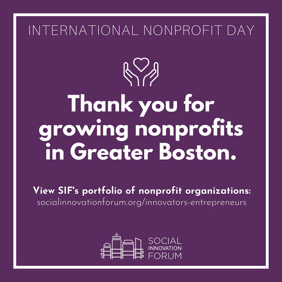 Today is International Nonprofit Day! Support The Social Innovation Forum's nonprofit network by donating your time and/or resources to our alumni organizations today! One person can make a significant difference.