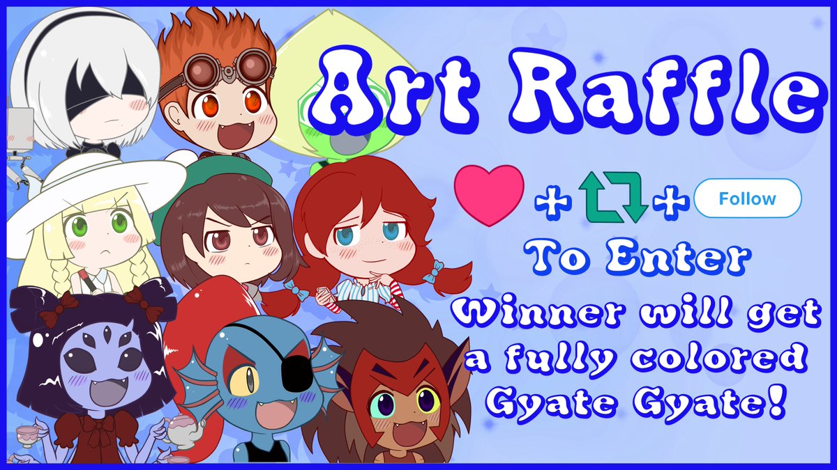 plst41's tweet photo. Art raffle time! To participate, just hit Like, Retweet and make sure to Follow.

I will add another prize every 50 Retweets. #ArtRaffle #raffle #Giveaway 

Also, make sure to Follow CannonCow if you want an additional chance to win. https://t.co/RHjpmn1CNu

Ends August 21st https://t.co/FhjsDXrVWI