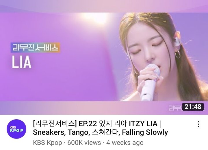 LIA_INTL's tweet photo. [YOUTUBE]

리무진서비스 EP.22 ITZY LIA | Sneakers, Tango, Passing by, Falling Slowly has surpassed 600,000 views!

🔗 https://t.co/4xLIA47A2f

있지 리아 #리아 #LIA @ITZYofficial https://t.co/7dfl2UDvQl