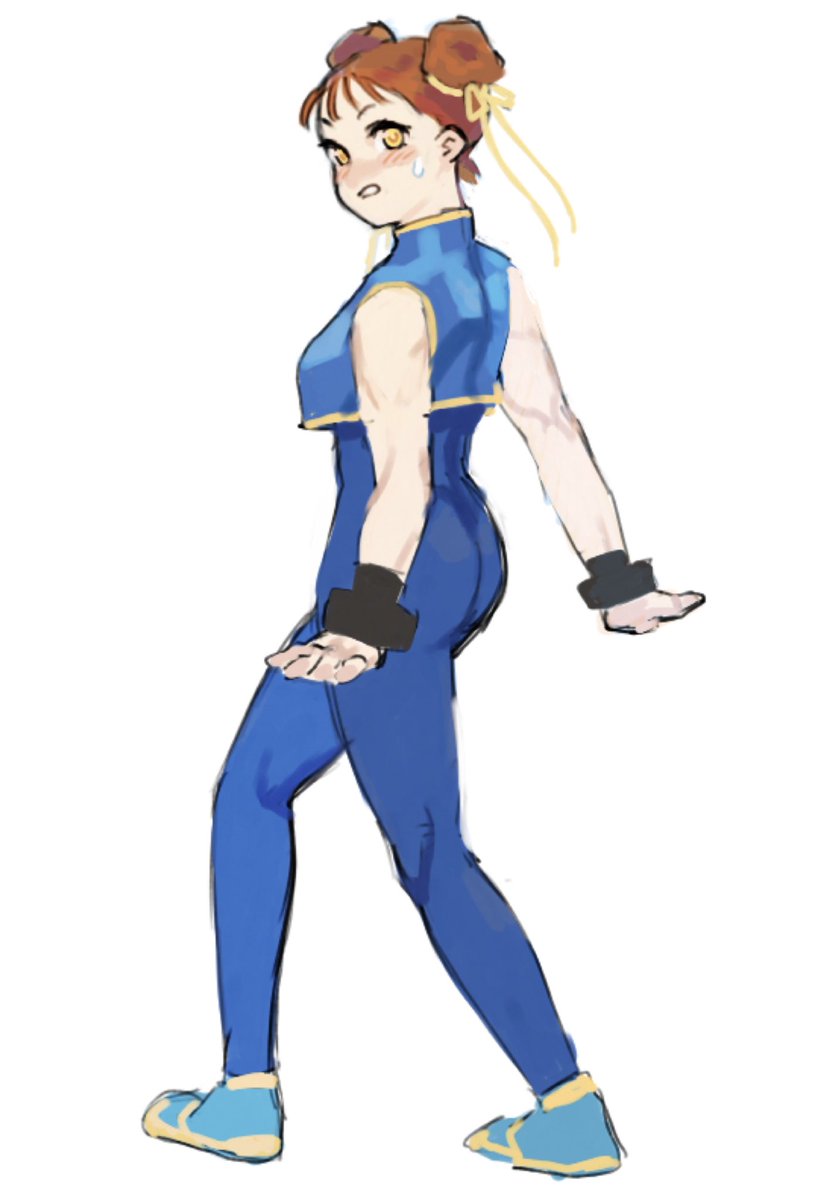 春麗(チュン・リー) 「チュンリィ ヒゲダンス練習してたら見つかった」|gan2のイラスト