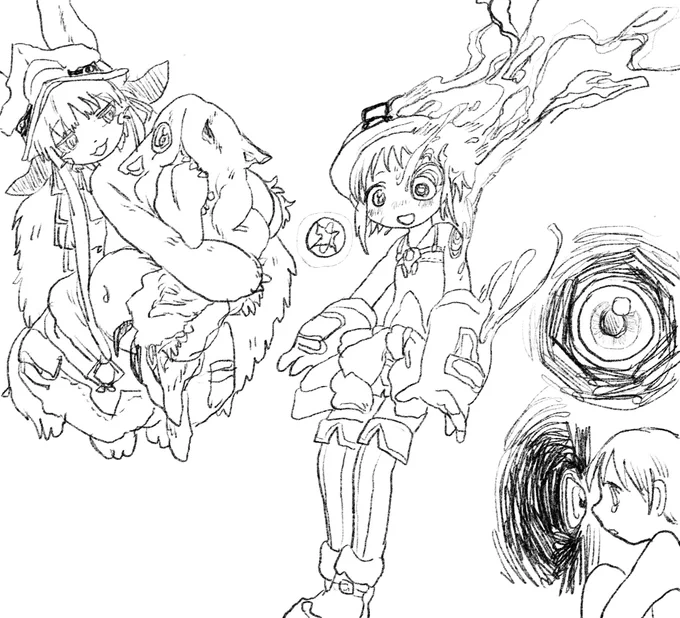 メイドインアビスらくがき。ずっとメイドインアビスのopとedループできいてる 